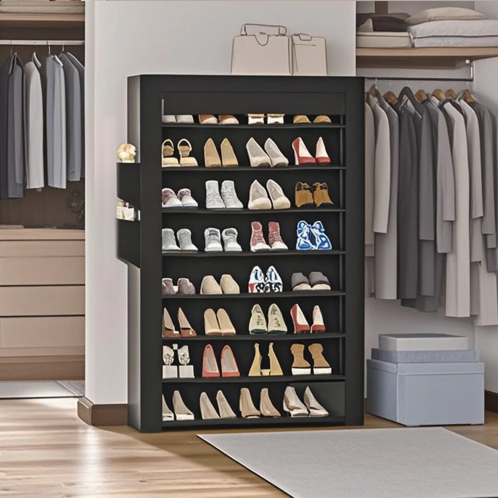 Shoe Rack 10Tier Large Capacity 50-56Pairs Beautiful Tall Shoe Shelf Storage Cabinet Entryway Closet 8 Tier Organizer 32-40Pairs