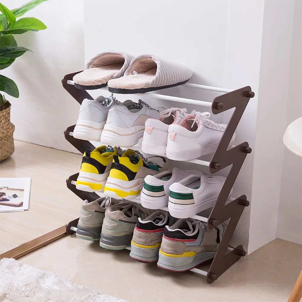 

Hallway Space Saving Shoes Rack Over Multi-layer Stainless Steel Decorative Shelf Shoes Rack Sundries Dorm Room Stand Organizer