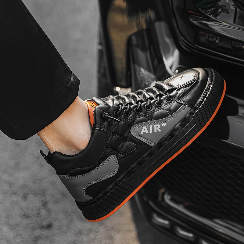 Men Shoes Sneakers Trend Casual Italian Breathable Leisure Male Sneakers Non-slip Footwear Men Vulcanized Flats Slip-on Shoes