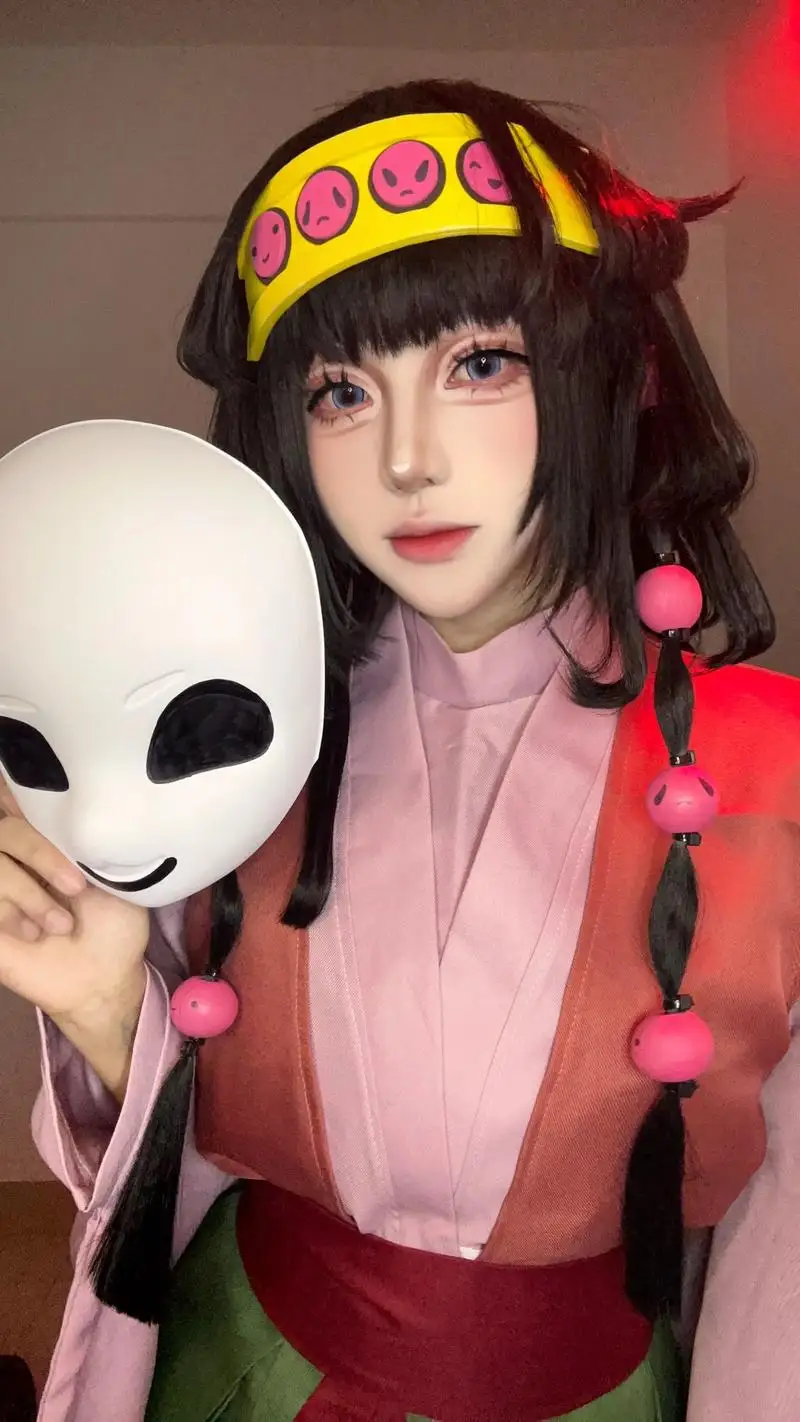 Hunter x Hunter: Alluka Zoldyck (Aruka Zorudikku) | Pink Dress Cosplay Costume Set 29 Hunter x Hunter Alluka Zoldyck Pink Dress Cosplay Costume for Women (Unofficial)