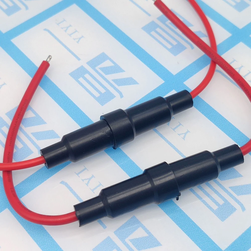10pcs 5x20mm/6x30mm Screw Types Fuse Holder 22AWG Glass Tube Fuse Holder Preventing Short Circuits Auto Parts