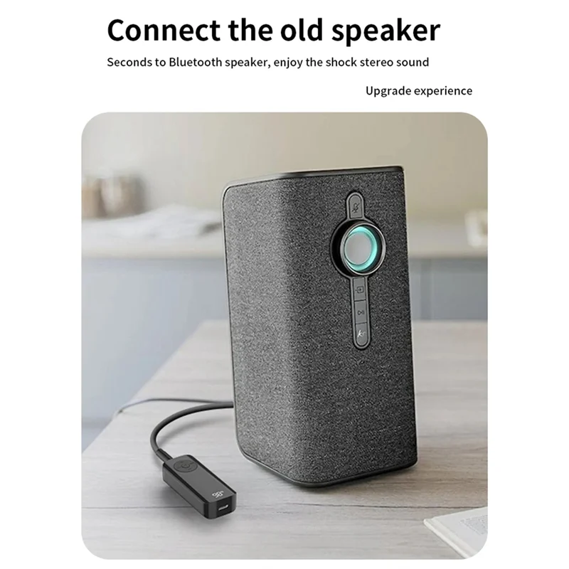B04C-Bluetooth5.3 송신기 수신기 3.5Mm AUX 무선 어댑터 스테레오 이어폰 TV PC 자동차 스피커 디지털 디스플레이