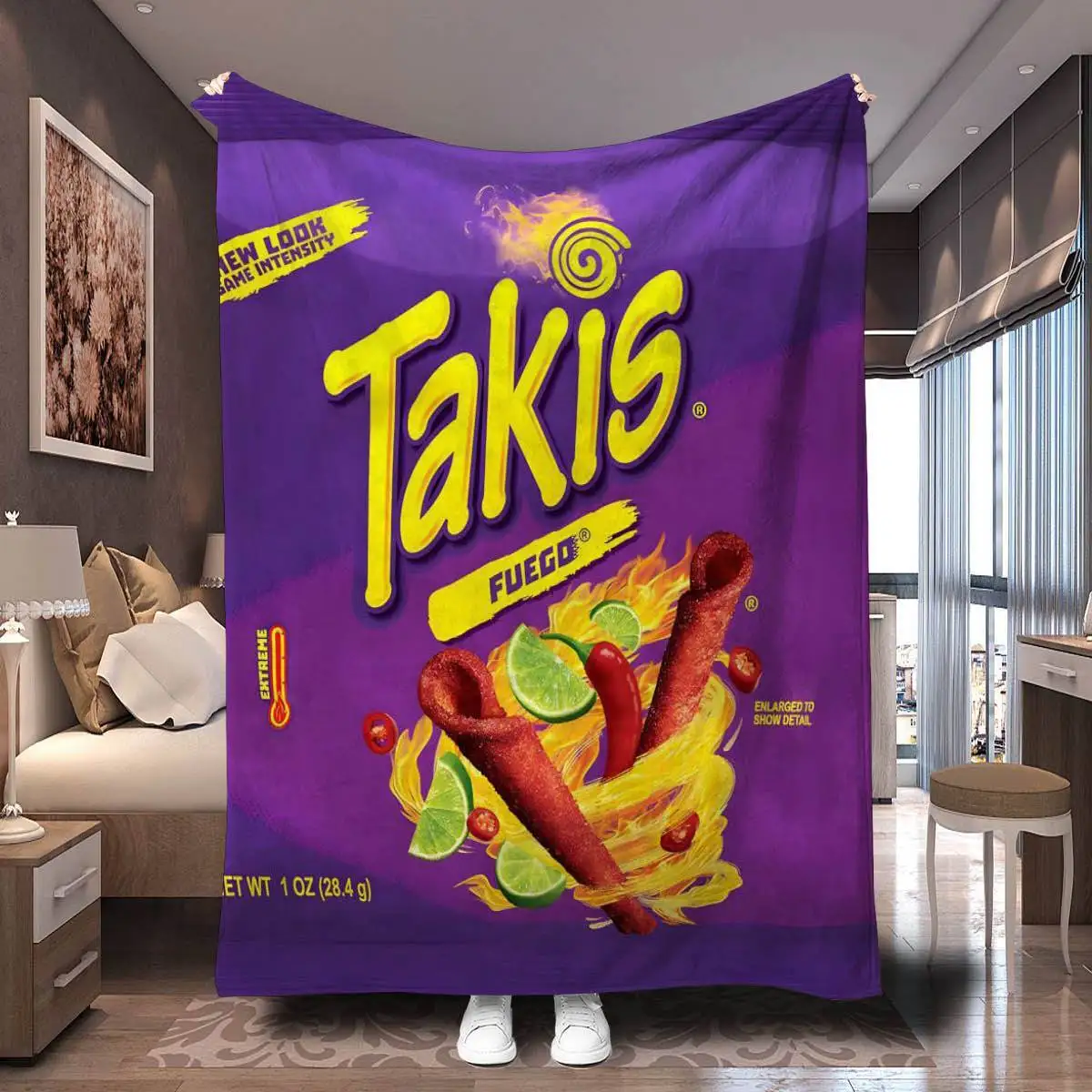 1PC Vibrant Takis Chili Pattern Soft Flannel Blanket Ultra Cozy Bed Sofa Travel Throw Blanket Perfect Birthday Gift 3
