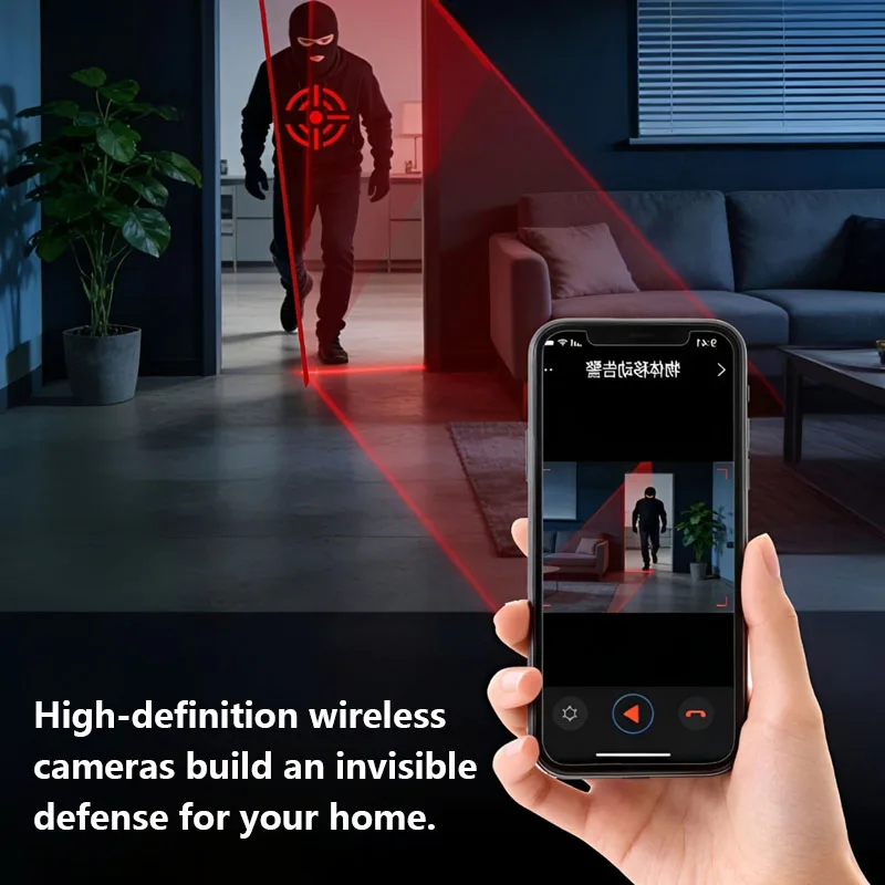 2026 Video Recorder Camera WiFi Connection Remote Intelligent Monitoring 140 degree HD Night Vision Camera Only for Security 4