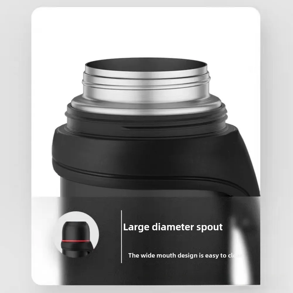 Thermal Water Bottle Extra Large Capacity 40 Oz. Thermos Bottle with Lid 12 Hours Heat Preservation Durable Outdoor Essentials