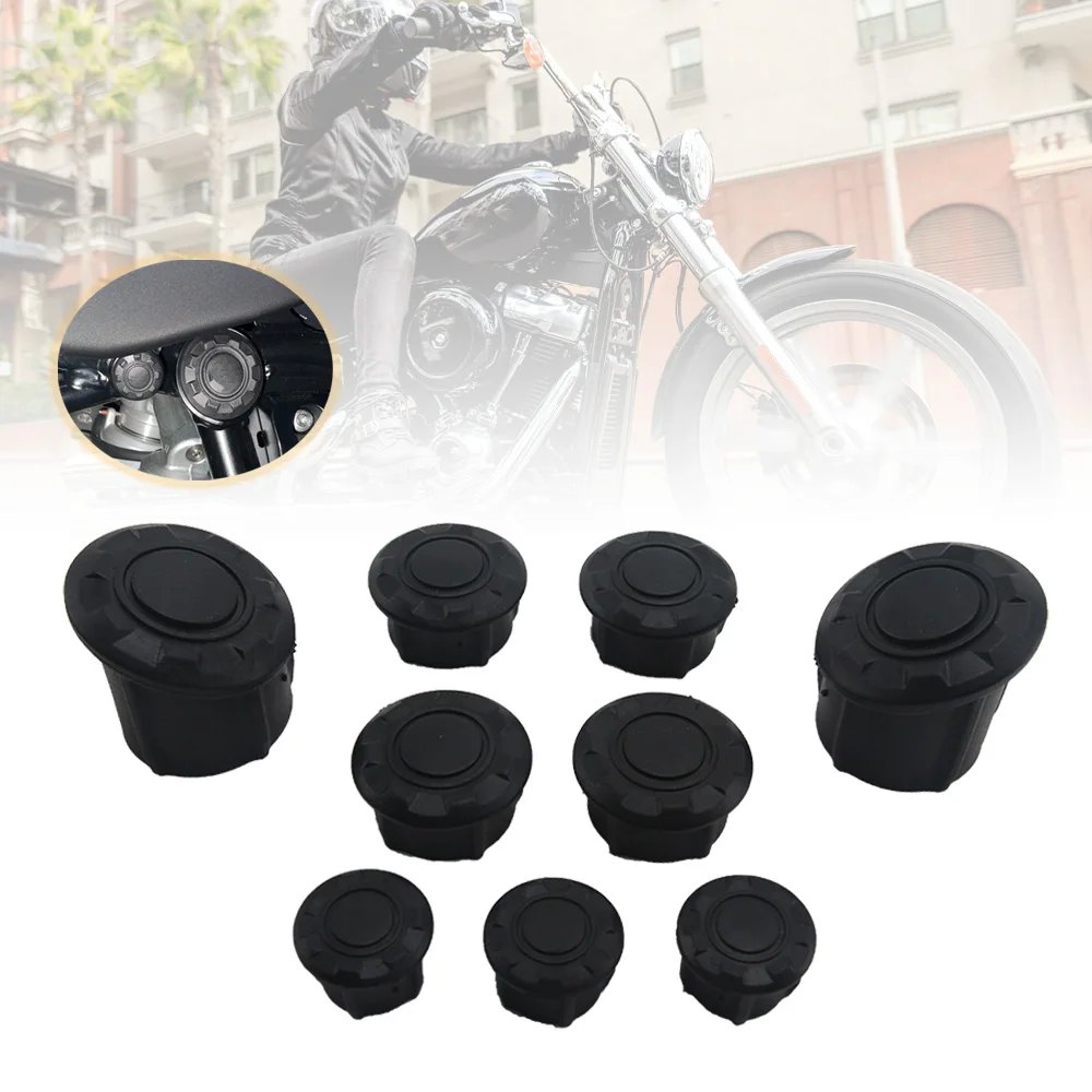 KSTE Rahmen Abdeckung Für BMW R1200GS LC Adventure - 9-tlg Set Schwarz