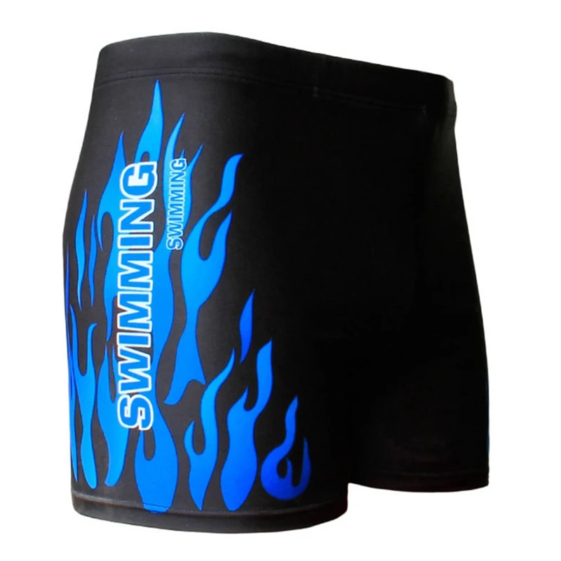 

Men's Swim Shorts Fire Printed Swimsuit Man Swimming Trunks Swimming Briefs Breathable Swimwear XL-XXXXL