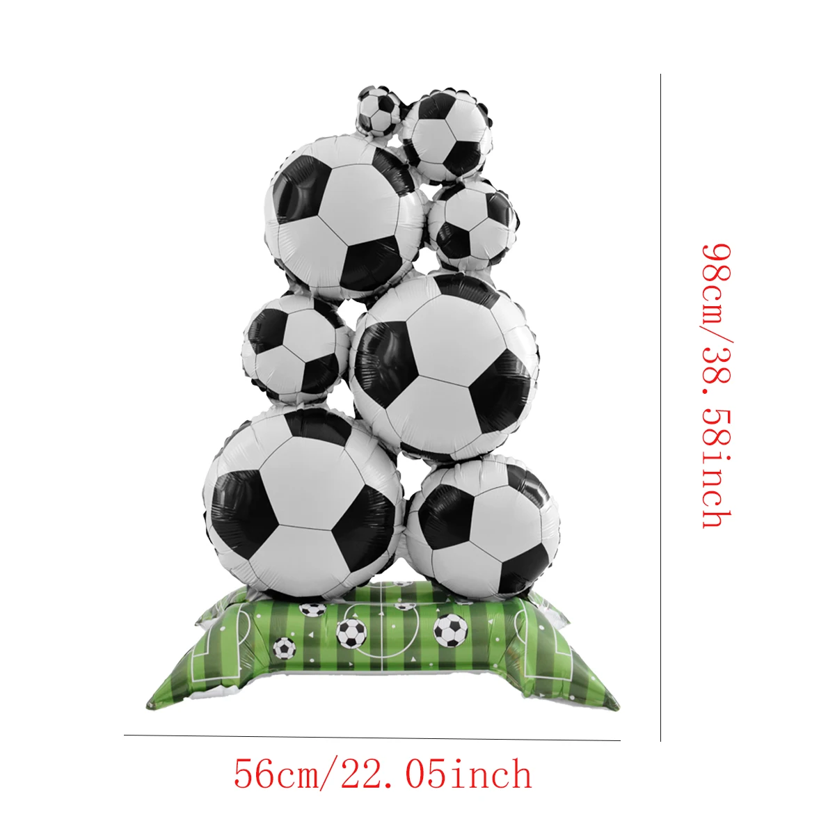 59inch Stand Pedestal Football Trophy Shape Foil Balloons Soccer Cup Balloon Birthday Football Theme Party Decorations - Image 3