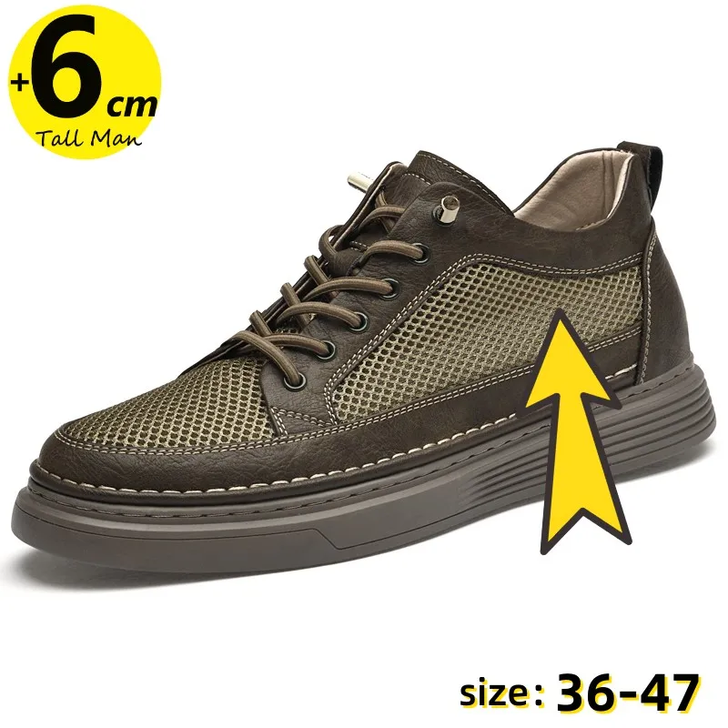 Men's Invisible Sneakers Summer Booster Shoes Height Increase