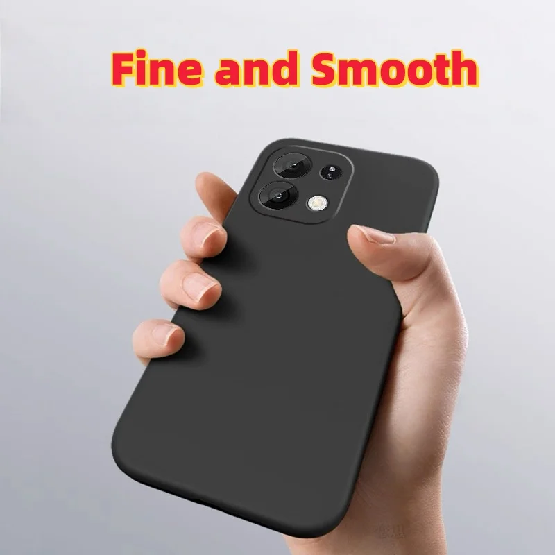 Fashion Solid Colour Shockproof Protective Liquid Silicone Phone Case