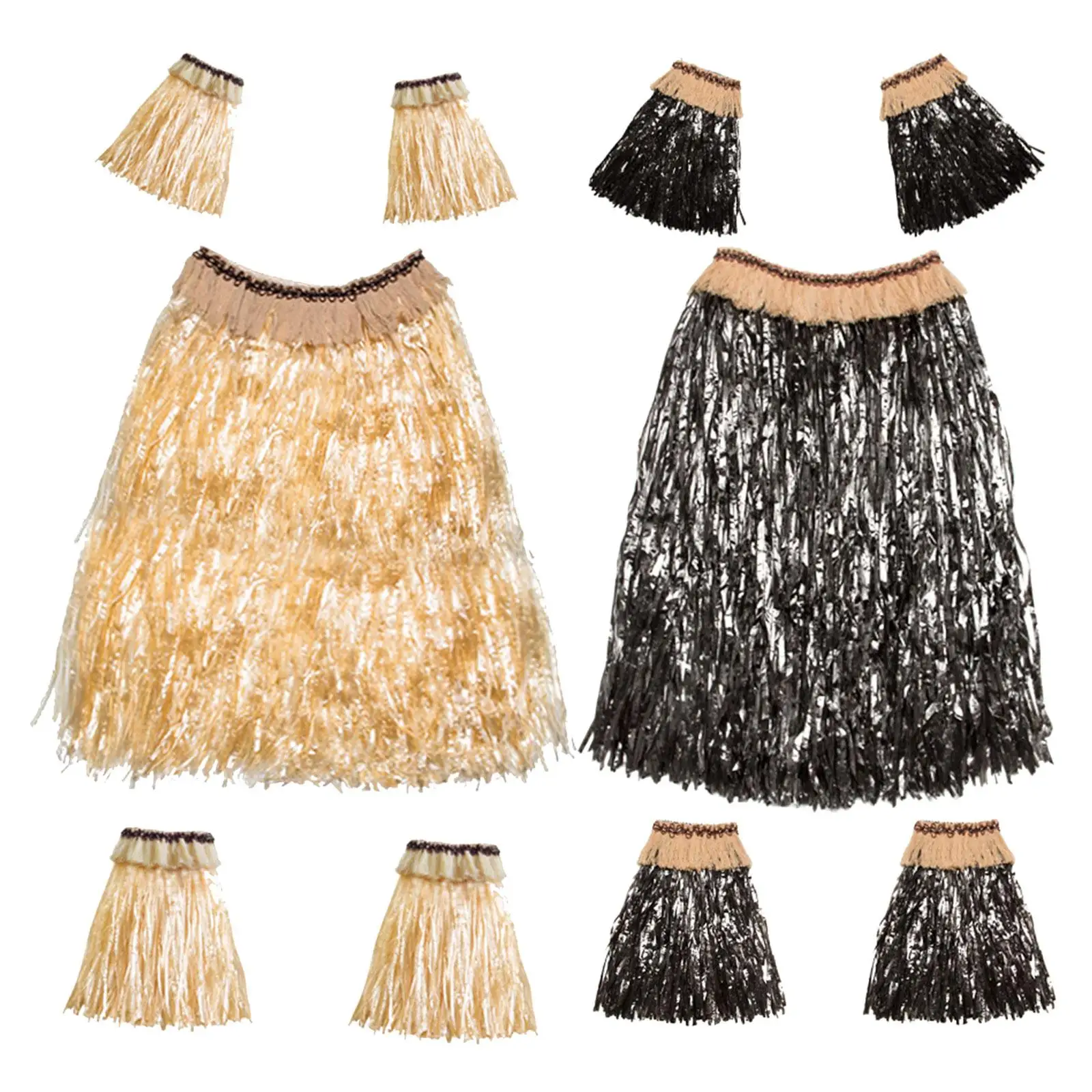 

Hawaiian Skirt Outfits Hawaiian Grass Skirt Tropical Skirt for Party Festival Stage Performance Celebration Fancy Dress