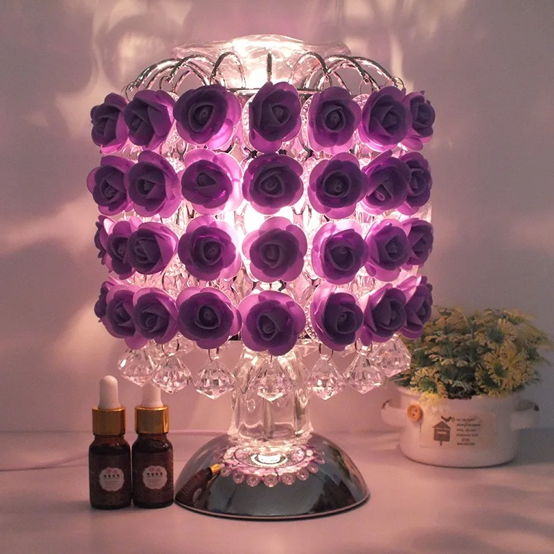 

Aromatherapy Rose Desk Lamp Bedroom Birthday Gift Ideas Bedside Led Lightings For Bedroom Baby Room Decor Rose Table Lamp