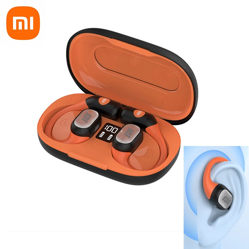 

XIAOMI Bluetooth5.3 Headphones Bone Conduction TWS Ture Wireless Earbuds EarHook Sports Waterproof Headset Built-in Microphone