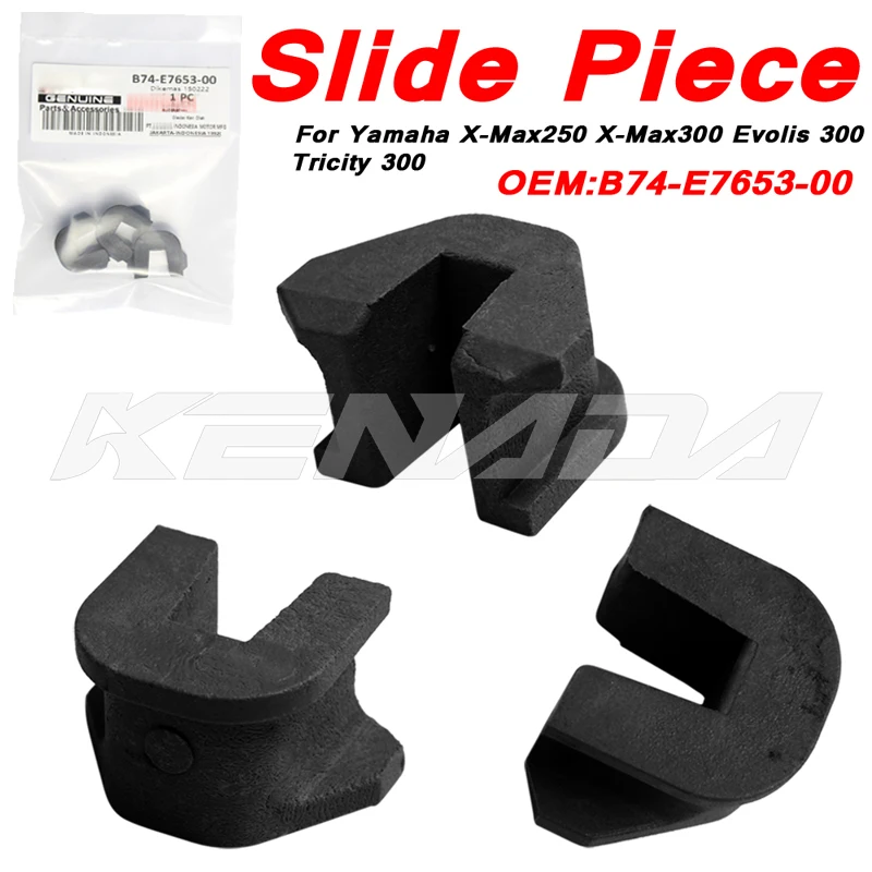 

1-3pcs Pulley Slide Piece U Clip For Yamaha X-MAX250 X-MAX300 EVOLIS 300 TRICITY 300