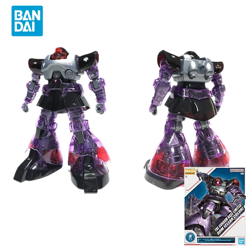 

Spot Direct Delivery Bandai Original GUNDAM Anime Model MG THE GUNDAM BASE LIMITED DOM CLEAR COLOR Action Figure Toys For Kids