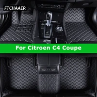 FTCHAAER Custom Car Floor Mats For Citroen C4 Coupe 2004-2011 Auto Carpets Foot Coche Accessorie 1