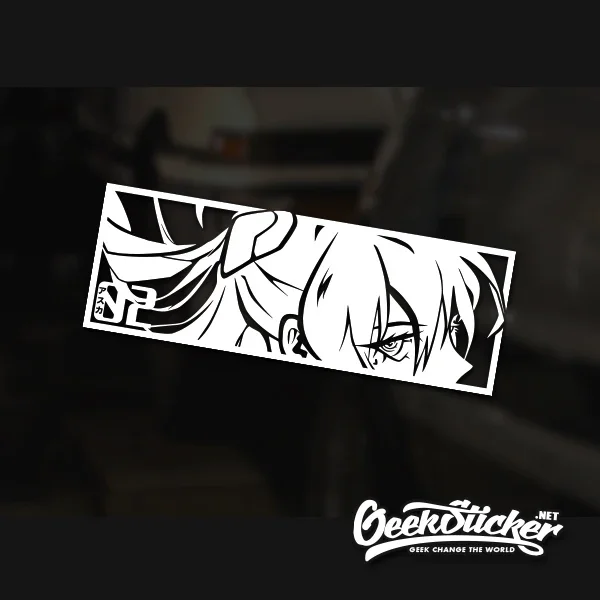 

Asuka 02 EVA アスカ JDM Decal Vinyl Anime Car Stickers for Bmw E46 E90 E60 F10 Infiniti G35 G37 Q50 Lexus LC500 LS500 GS300