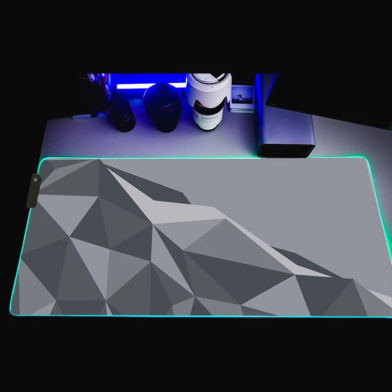 

GMK Modern Dolch Geometry Gray Gaming Mouse Pad RGB Computer Mouse Pad Large Gaming Mousepad Mouse Pads Green PC Gamer Desk Mat