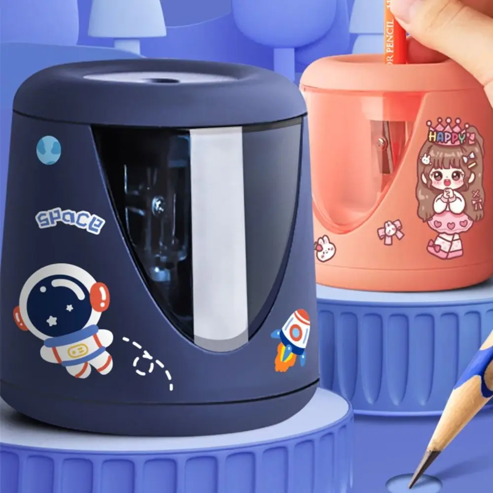 자동 크리에이티브 문구 기계 도구, 전기 연필 샤프너, 장식 스티커 배터리, USB, 충전 스위치 포함