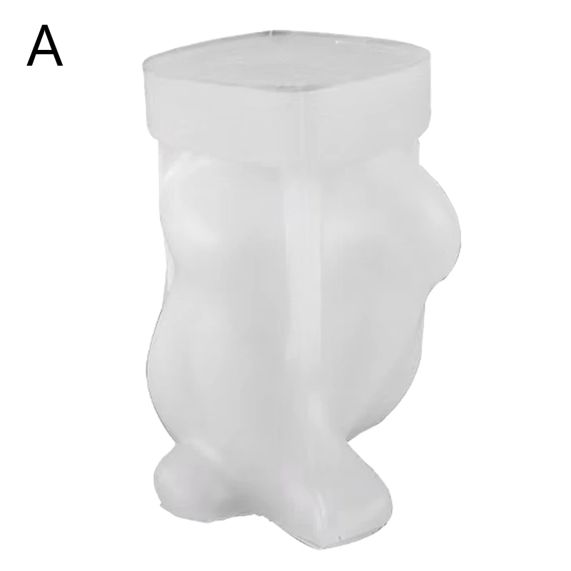 Y4QE 3D Fat Human Body Ornament Mold Diy Female Male Hold Up Hand Scented Silicone Mold Simulation Portrait Mold