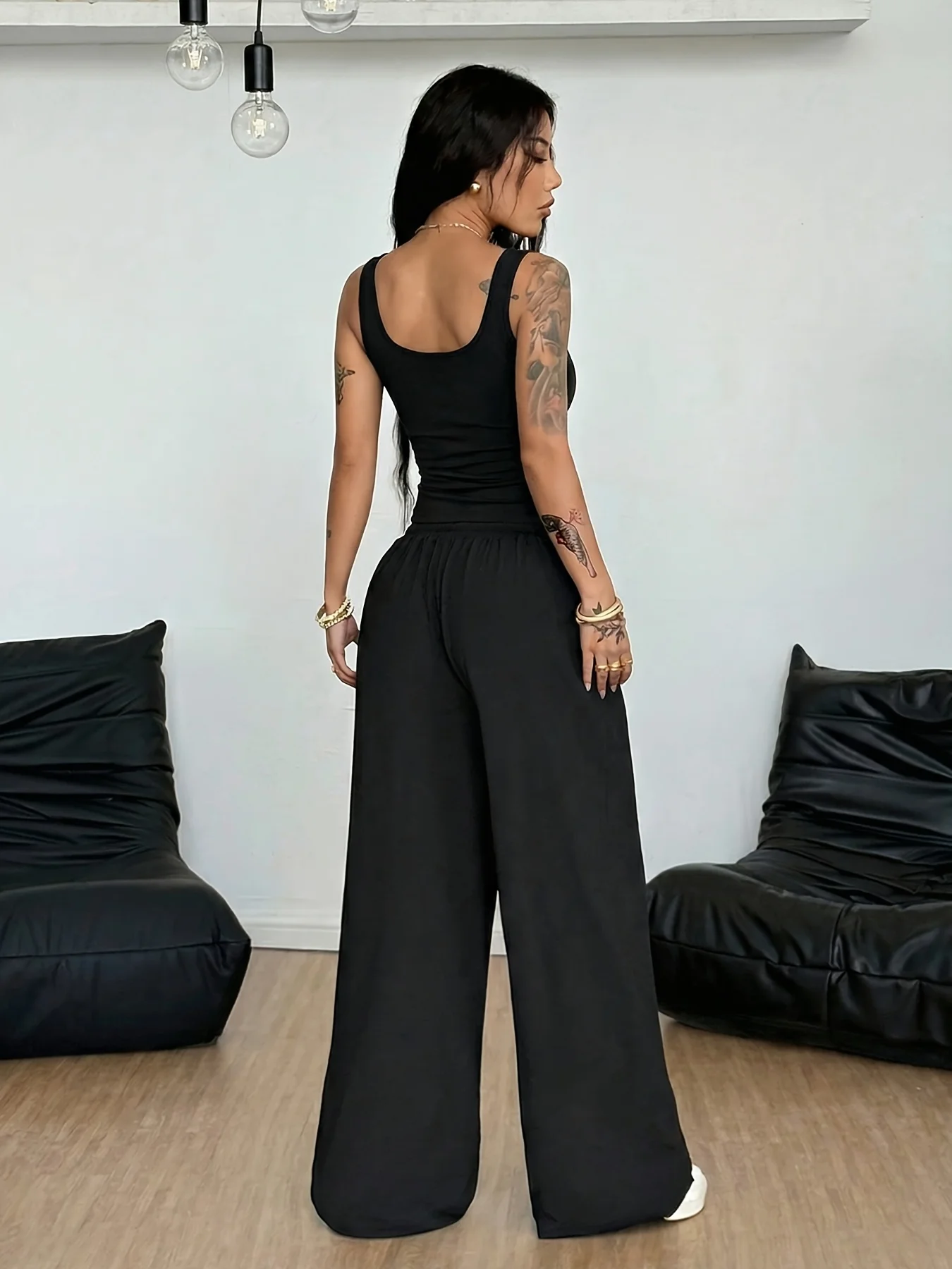 2026 Sommer Gothic Cross Sweatpants Schnelltrocknende Hose mit elastischem Bund und weitem Bein für Damen und Kinder Y2K Streetwear – Detail 9