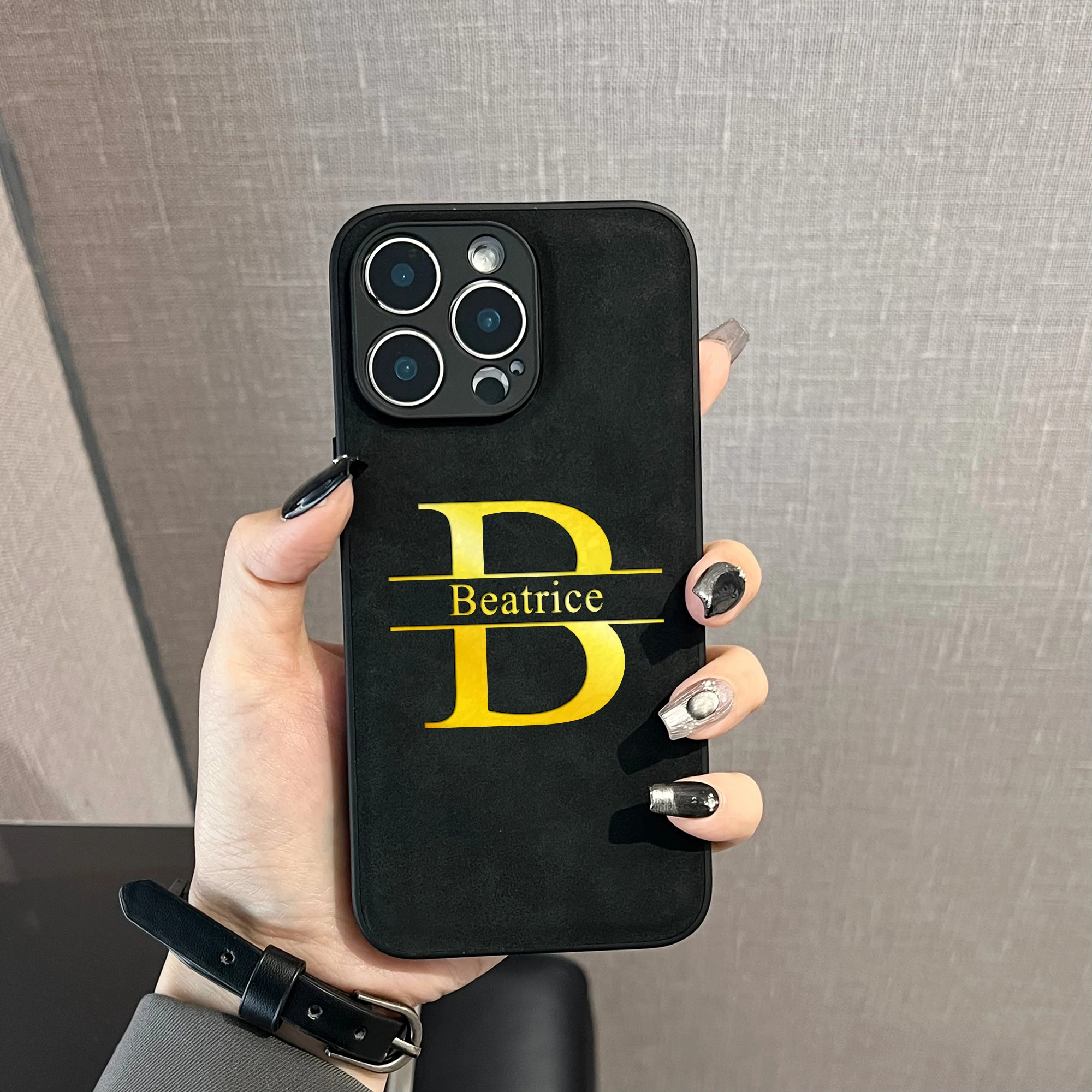 Personalized Name Initials Engraved Big Letters Phone Case for iPhone thumbnail 3