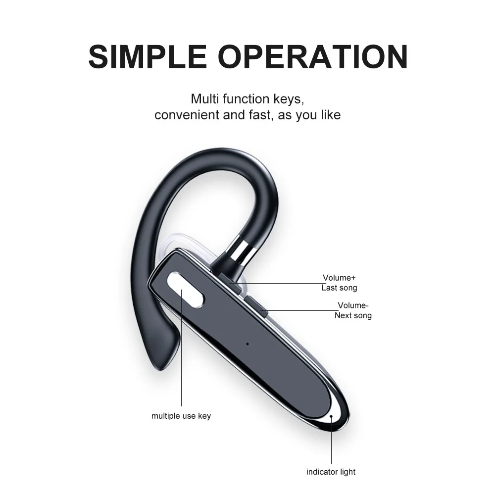 Wireless Bluetooth Translation Headset 144 languages Real-time Translation With Mic ENC Noise Cancelling HD Voice Headphones