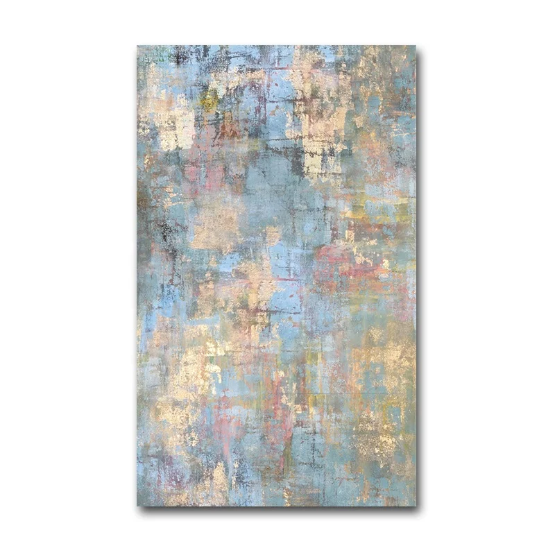 

Wall Picture Textured Canvas Modern Abstract Art Golden Painting For Home Decoration