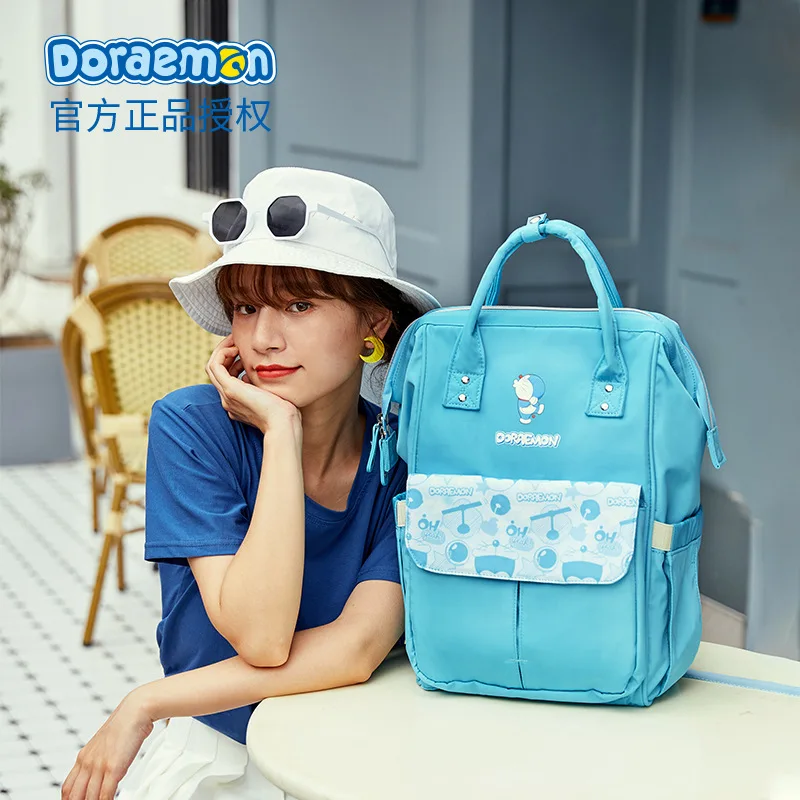 

Doraemon Mummy Backpack Outdoor Lightweight Multi-Functional Backpack New Large Capacity Baby Mom Baby Diaper Bag Wholesale