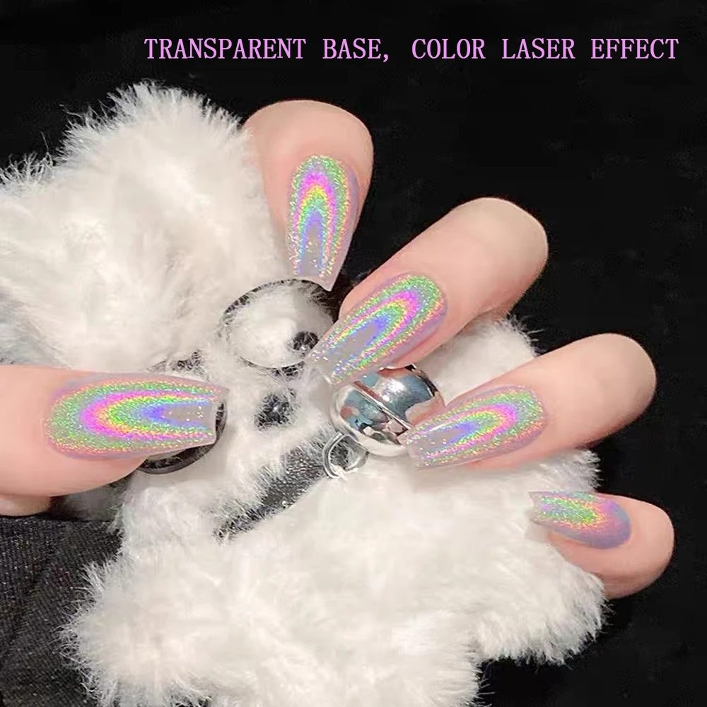 1Box Silver Laser Semi-Solid Magic-Mirror Nail Powder Metallic Holographic Glitter Mirror Nails Dust Gel Polish Chrome Decoratio nail powder,nail glitter,nail pigment,nail decoration,nail decorations,nail flakes,nail powder set