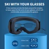 Ski Goggles Pro 100% UV400 Protection Anti Fog Interchangeable Lens Skiing Glasses Snowboard Snow Goggles for Men Women Natfire 4