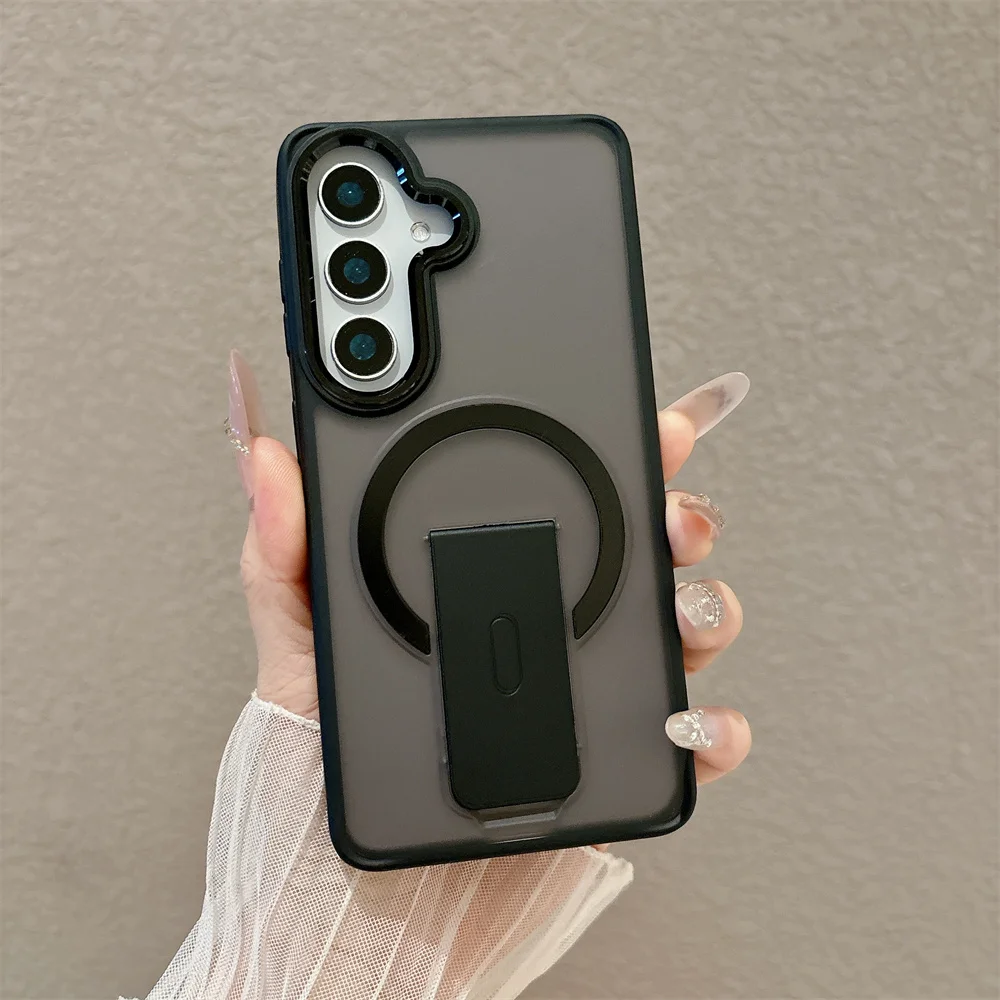 Armor Folding Magnetic Shockproof Matte Case - Durable Hard Cover