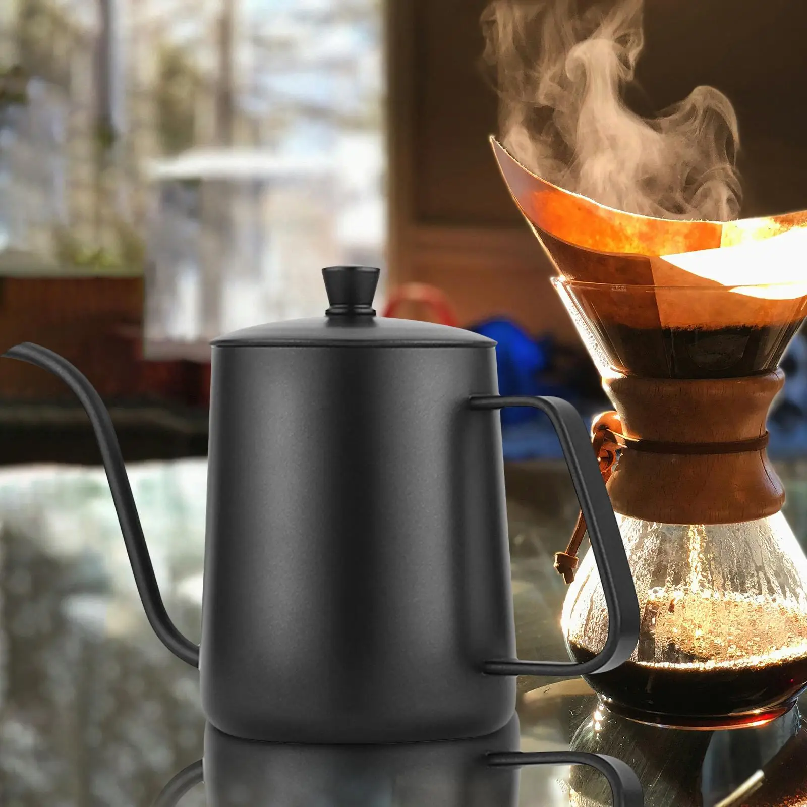 Tea Kettle Camping Gooseneck Kettle Coffee Dripper Pour Over Water