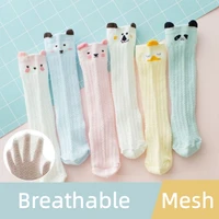 Spring Summer Children Baby Girls Leg Warmer Knee High Socks Cotton Mesh Socks Kid Clothing for Boy Unisex Toddler Cartoon Socks 3