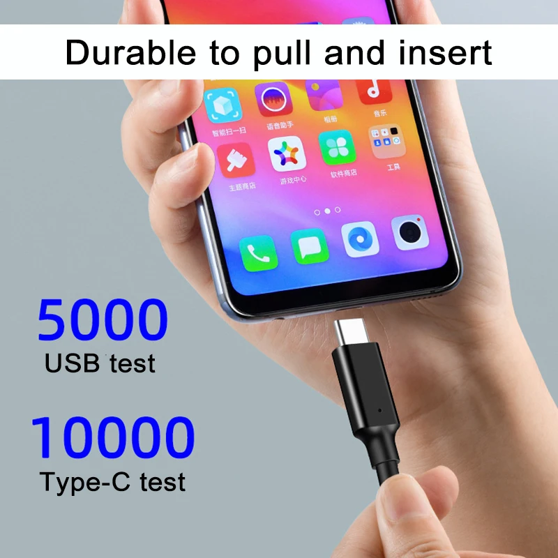 Фото Usb 3. 0 Gen2 Type-C 10 Гбит/с быстрая передача данных USB Type-C 3 2 кабель для быстрой зарядки внешнего SSD жесткого диска 3 А 60 Вт шнур для быстрой зарядки №5
