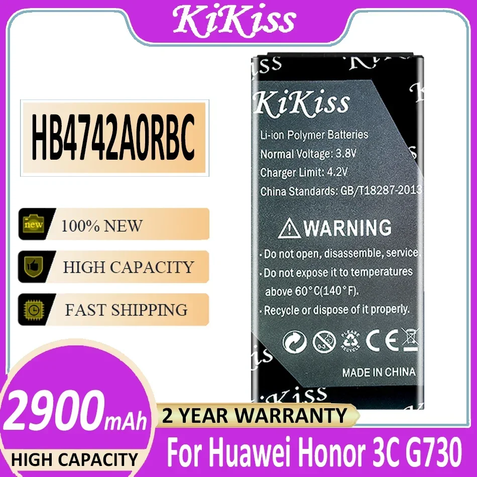 Аккумулятор KiKiss HB4742A0RBC 2900 мАч для HUAWEI Honor 3C Ascend G630 G730 G740