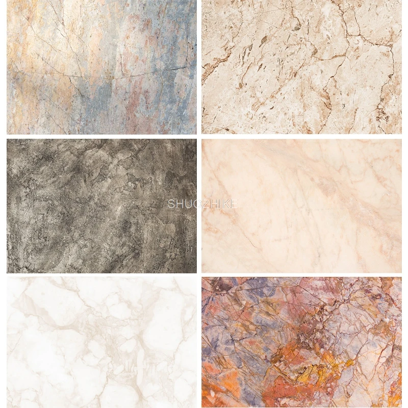 Photorealistic Fabric Photography Backdrops Prop Marble Theme Photo Studio Background LS-52