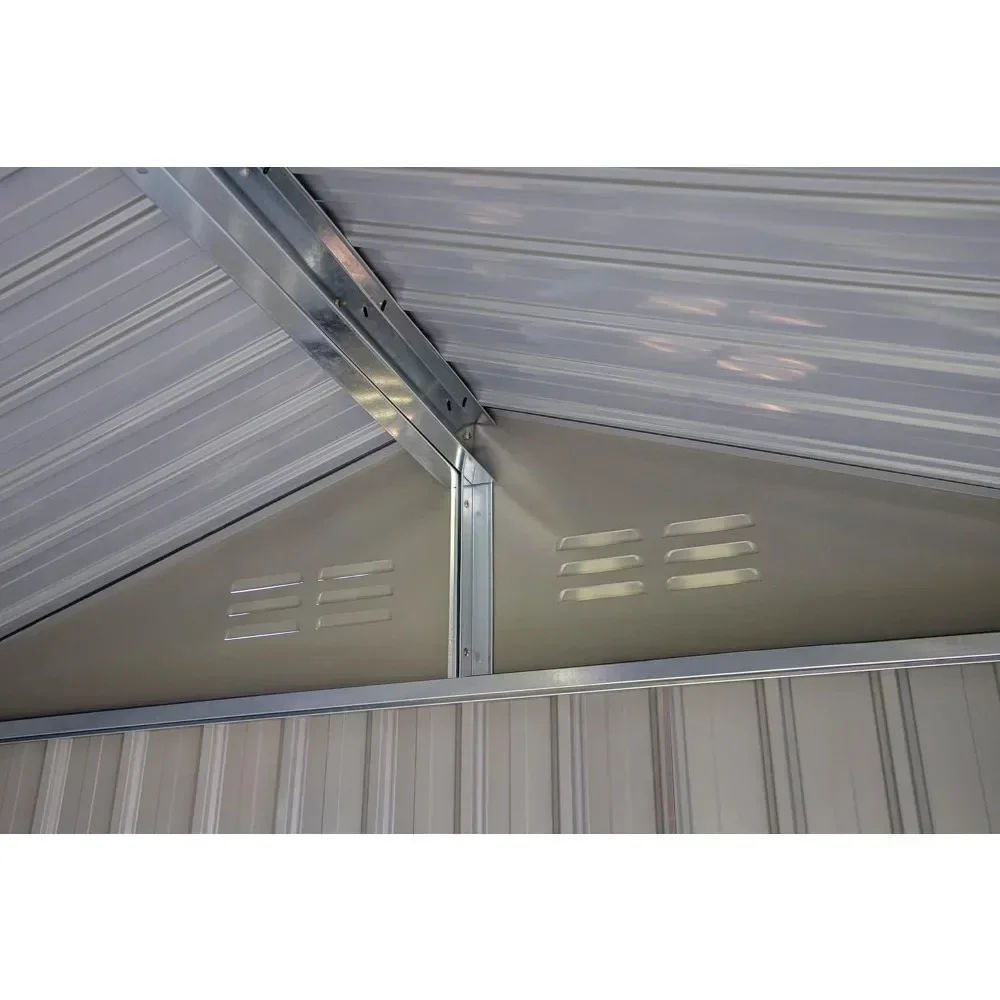 Description Picture 4 of itemStorage Shed, 6X4 Outdoor Galvanized Steel Storage Shed W/Lockable Door for Backyard or Patio Supplies, Sheds & Storage