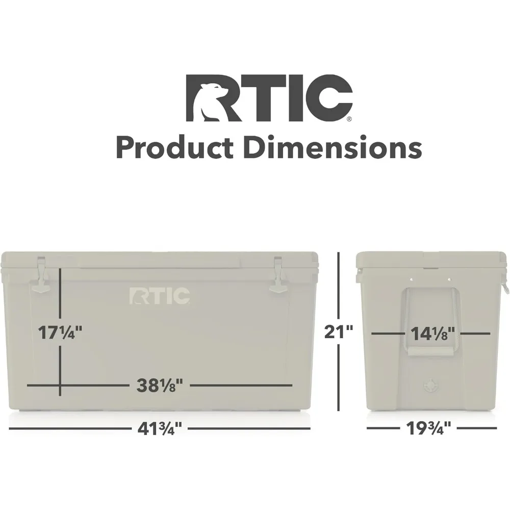Ice Retention Rtic 45 Dimensions RTIC 45 Qt Hard Cooler, Blue