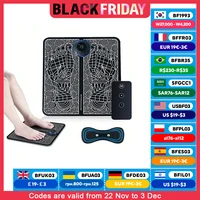 EMS Electric Foot Massager Pad Pulse Massage Patch Relief Pain Relax Feet Neck Back Acupoints Massage Improve Blood Circulation 1