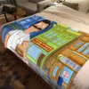 Cartoon Bobs Burgers Anime  Blanket Children's High Quality Flannel Soft and Comfortable Home Travel Blankets 2