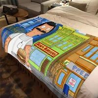 Cartoon Bobs Burgers Anime  Blanket Children's High Quality Flannel Soft and Comfortable Home Travel Blankets 2