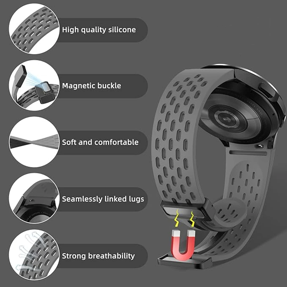 20 مللي متر حزام مغناطيسي لساعة سامسونج جالاكسي 4...