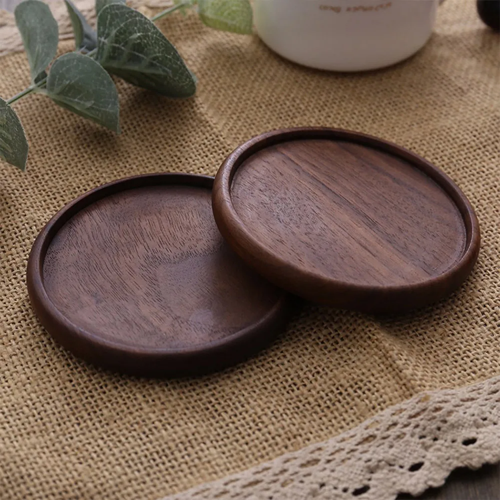 1Pcs Wood Placemats Coasters Tea Coffee Cup Pad Decor Durable Heat  Resistant Square Round Drink Mat Bowl Teapot Holder 8.8cm - AliExpress