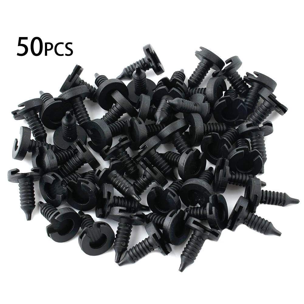 

Door Trim Panel Clips For Land Rover - 50pcs, Nylon, Black, Easy Installation, Stable, High Reliability, OEM MWC9134