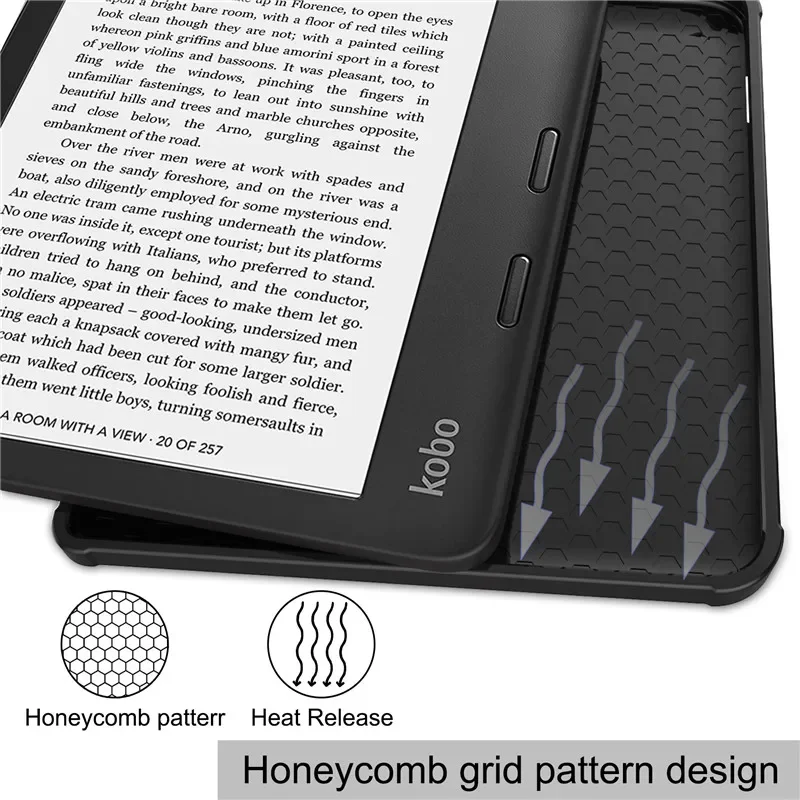 Multi-folding Stand Cover For Cpque Kobo Libra Colour Smart