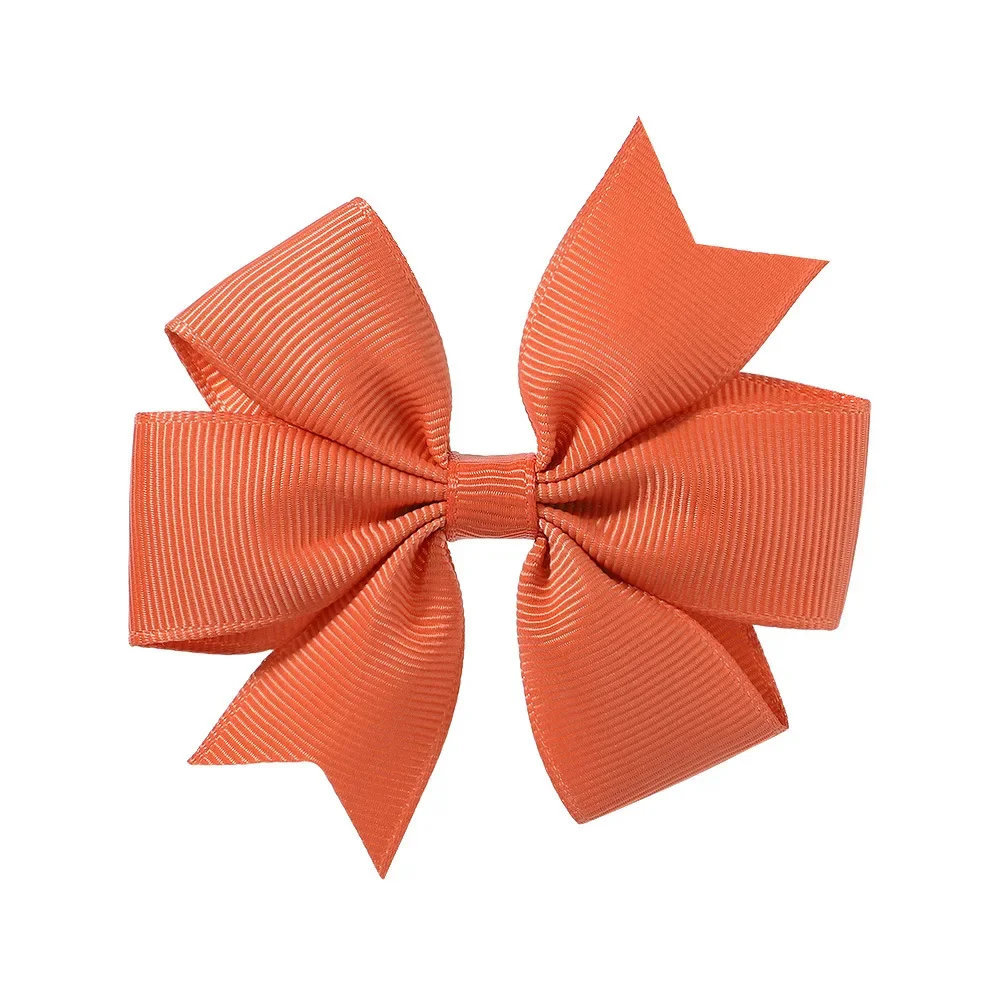 Vibrant Solid Grosgrain Ribbon Hair Bows for Girls - Boutique Hair Clips & Accessories
