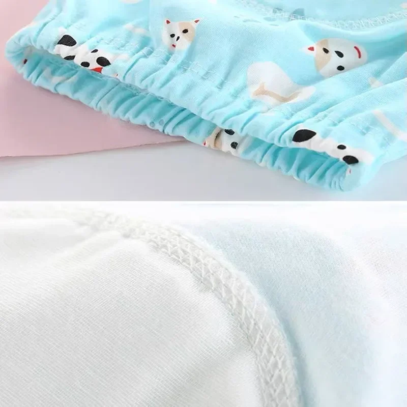 4pc/Lot Cotton Training Pants Panties Waterproof Cloth Diapers Reusable Toolder Nappies Baby Underwear waterproof diapers baby training pants cloth diapers