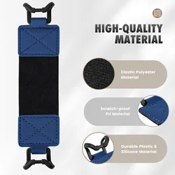Universal E-Reader Security Hand Strap Holder with PU Leather and Nylon Elastic Belt (Indigo)