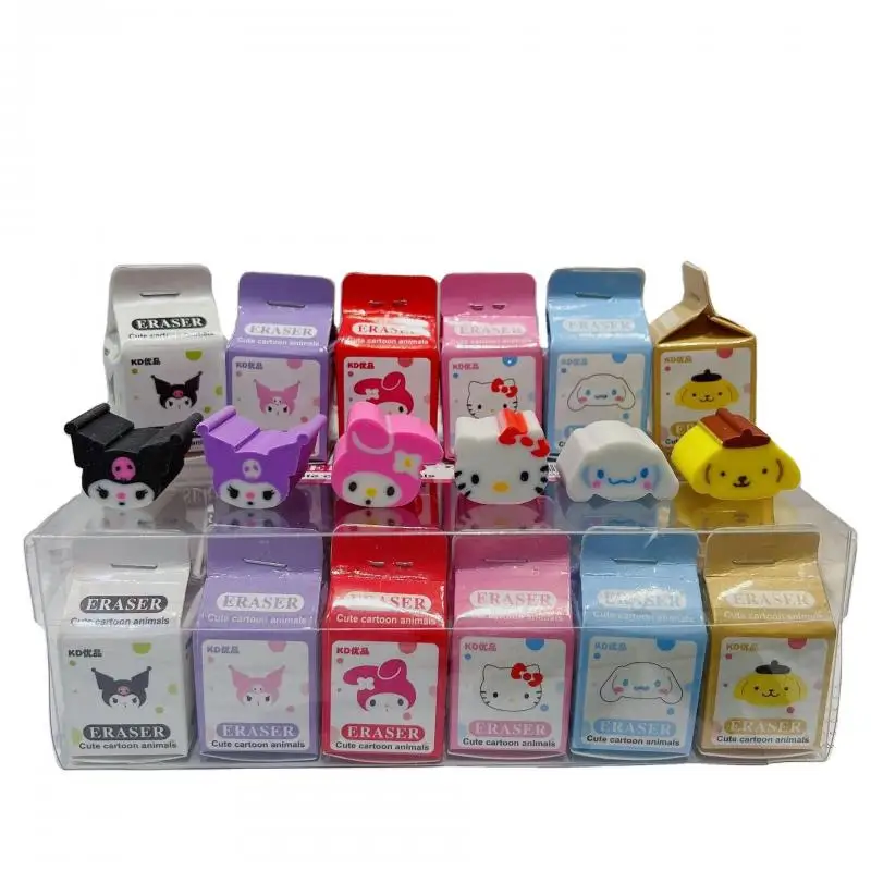 

Милый мультяшный ластик Sanrio Kawaii, креативный ластик Kuromi Melody Cinnamoroll, студенческие канцелярские принадлежности, ластик, подарок для школьницы